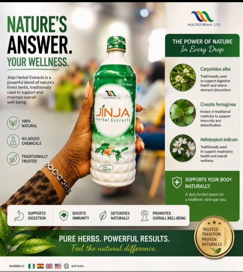Nature's answer to your wellness — Jinja Herbal with Carpolobia alba, Cnestis ferruginea and Heliotropium indicum